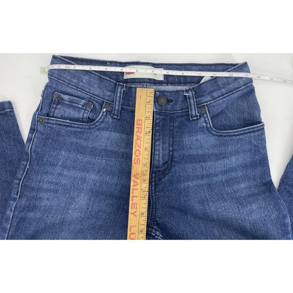 Boys Levi’s 511 Slim Jeans Size 14 Regular 27x27 Medium Wash - Picture 7 of 16